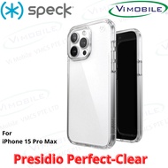 Speck Presidio Perfect-Clear Case I iPhone 15 Pro Max (2023)