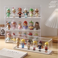 Display case transparent box blind box storage display stand Lego Popmart Molly stackable display box blind box storage dustproof transparent acrylic hand puppet display box Lego Display Shelf/Hand-Made