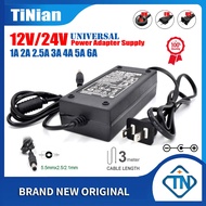 12V 24V 1.5A 2A 2.5A 3A 4A 5A 6A AC/DC Power Adapter Supply for LED Strip Light Water Ionizer Purifi