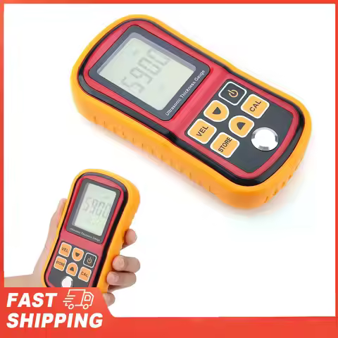 Digital Thickness Tester Thickness Gauge Tester GM100 Digital Ultrasonic Thickness Gauge 1.2‑300mm S