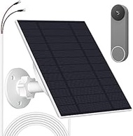 Solar Panel for Google Nest Doorbell (Battery), 5W Video Doorbell Solar Panel Charger with U Shape P