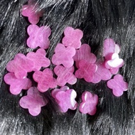 4-leaf clover stone face ru by ring and pendant