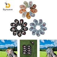 Dynwave 9x Golf Iron Head Covers Set Outdoor Equipment Player Portable Golf Iron