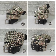 BUCKLE PUNK SPIKE PYRAMID BELT/