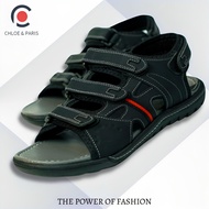 Chloe & Paris - Sandal Gunung Pria Premium Sendal Kulit Slide Anti Slip Kasual SEO20