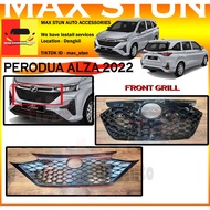 PERODUA ALZA 2022 2023 2024 MATERIAL ABS SPORT STYLE FRONT GRILLE DEPAN BUMPER GRILLE ALZA NEW CAR B