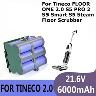 21.6V 6000mAh rechargeable li-ion battery For Tineco FLOOR ONE 2.0 S5 PRO 2 S5 Smart S5 Steam Floor 