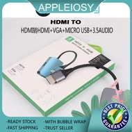 HDTV to VGA+HDTV Adapter, HDTV Splitter 1 HDTV in VGA+HDTV 2 Out (VGA HDTV Interface Display at The 