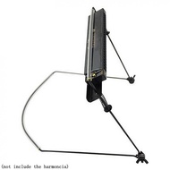 Universal 10 Holes Iron Harmonica Neck Holder  Adjustable Mouth Organ Stand Harmonica Harp Rack