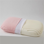 Dreamreal Latex Pillow with Cover 3D SPA Orthopedic Massage Pillow for Neck Pain Protect Vertebrae H