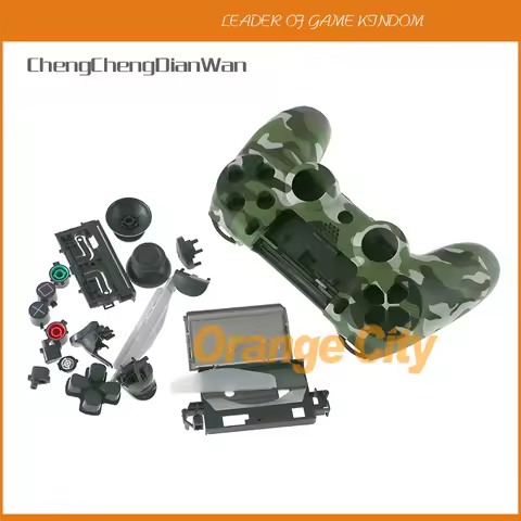 For PS4 Pro 4.0 Camouflage Shell Skin Buttons For PlayStation 4 JDS 040 Controller Shell Case Cover 