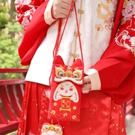 CRNGW ของจีน กระต่ายกระต่ายกระต่าย Bao วันเกิดของสตรี แต่งงานแต่งงานแต่งงาน เทศกาลฤดูใบไม้ผลิ แพ็คเก็ตสีแดง ซองจดหมายสีแดง กระเป๋าใส่เงิน ของตกแต่งงานปาร์ตี้