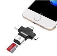 4 in 1 USB OTG Card Reader for Smart Phone