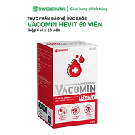[Hộp 60 Viên] Viên Uống VACOMIN HEVIT Bổ Sung Sắt (Fe) Cho Người Có Nguy Cơ Thiếu Máu | Kết Hợp Acid