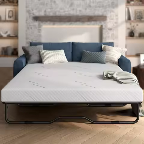 4 Inch Gel Memory Foam Sofa Mattress Queen Size 72 x 58 Inches