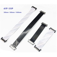 41 51 Pin 4k High Resolution Flat Cable for LCD Monitor 41P 51P Connector I-PEX LVDS FFC 0.5mm