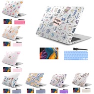4 in 1 Crystal Flower Print Hard Shell For Macbook 2025 Air 13" M4 M3 M2 M1 A3401 A3185 A3113 A3114 