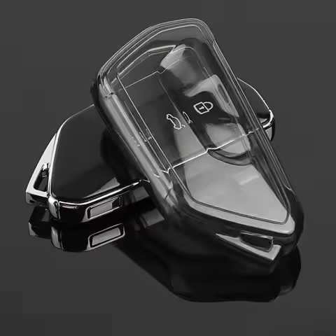 Transparent TPU Key Cover Fob For Skoda Octavia A8 SEAT Leon Lion VW Golf 8 Mk8 GTI GTD R ID3 ID4 Cu
