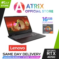 【Express Delivery】Lenovo IdeaPad Gaming 3 15ARH7 | 82SB00J9SB | 15.6" FHD (1920x1080) IPS 250nits Anti-glare | NVIDIA GeForce RTX 4050 | Ryzen 7 7735HS | 16GB DDR5 | 512GB SSD | Win11 Home | 2Y Premium Care