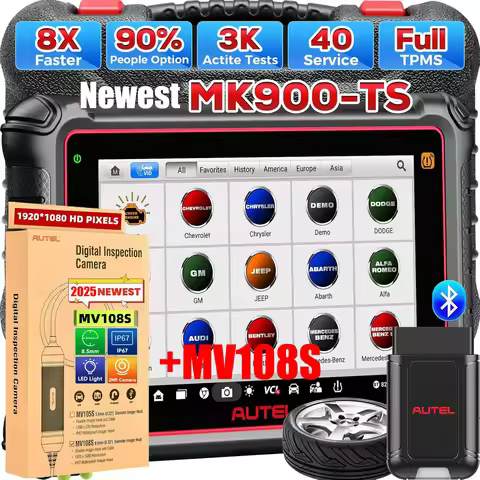 Autel MaxiCOM MK900-TS Scanner, MK900-TS Up of MK808S-TS MK900BT MK900 MX900, Bidirectional Scan Too