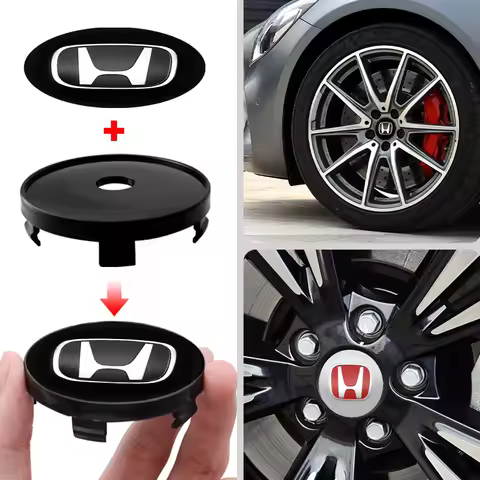 4Pcs 56mm 60mm Black Silver Hub Cover Hub Center Sticker For H Honda Accord Car Wheel Decoration Car
