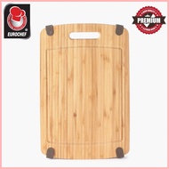 Eurochef Non Slip Bamboo Cutting Board Wooden Food Serving Tray Chopping Board Strong and Durable.