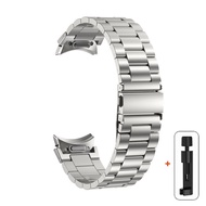 สายเหล็กสแตนเลสสำหรับ Samsung Galaxy Watch 6 Classic นาฬิกา47มม. 43มม. สาย4 46มม. 42มม. สำหรับ Galaxy Watch 6 5 4 40มม. 44มม. นาฬิกา5 Pro 45มม.