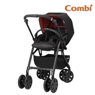 【Combi】CrossGo 4CAS 霸氣大輪輕盈駕馭雙向嬰兒手推車-華麗黑/贈玩偶