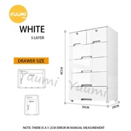 【Free Gift 】2023 Nordic style Thickened With Lock Drawer Cabinet 4 5 6 7 Layer Durabox Cabinet Drawe