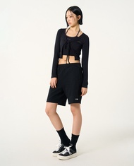 NERDY - Áo croptop nữ tay dài Two Piece PNES24LT07-01