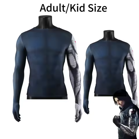 Winter Soldier Cosplay Costume Shirt James Buchanan Bucky Barnes Disfraz Bodysuit Halloween Carnival