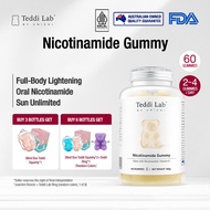 【Official】 Unichi Nicotinamide Teddi Lab Gummy, Nicotinamide Skin Nourishing Gummy, 60 Gummies