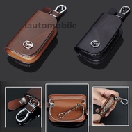 MAZDA Leather Car Key Bag Keychain Accessories for CX5 CX7 CX3 CX9 RX MX Mazda2 3 5 6 8