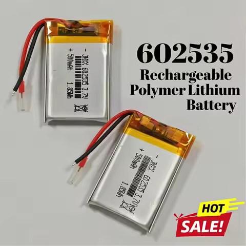 New 602535 3.7V 500mAh Rechargeable Lithium Polymer Lipo Battery | For Trackers Monitors Dog Trainer
