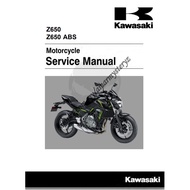 Kawasaki Z650 & Z650 ABS 2017 - 2020 Service Manual