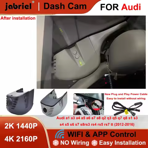 Jabriel Dash Cam 2K 4K Wifi Car DVR for Audi a3 a4 a5 a6 a7 a8 q3 q5 q7 q8 s4 s5 s6 s7 rs3 rs4 rs5 r