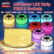 100M/ 50M SMD 5050 220V LED Strip Light - Waterproof, Durable, Available in Various Colors