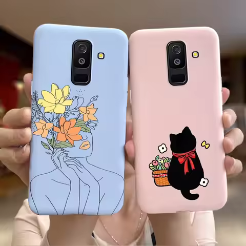 Samsung Galaxy A6 2018 Mobile phone case SM-A600 A600F For Samsung A6 plus 2018 A605 A605F Liquid Si