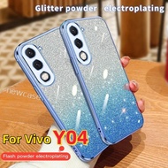 Soft Case For Vivo Y04 Y03 T 4G 2025 VivoY03 Y03t Y 04 03 VivoY04 Casing Glitter Epoxy Bling Soft TP