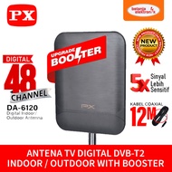 PX ANTENNA TV DIGITAL DVB-T2 INDOOR / OUTDOOR ANTENNA BOOSTER 4K DA-6120
