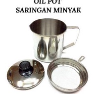 Ygs A306- Oil Pot Stainless Steel Filter for Cooking Oil Residue Container ||