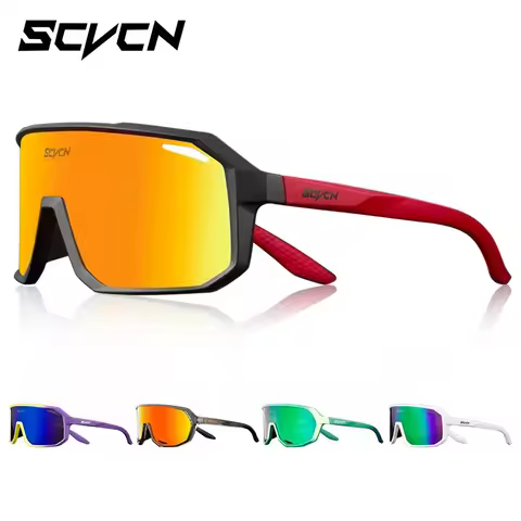 SCVCN Bike Sunglasses Cycling Glasses Photochromic Cycl Camp Men UV400 Eyewear Sports MTB Outdoor Go