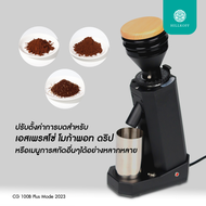 HILLKOFF : เครื่องบดเมล็ดกาแฟ Ozo mini grinder CG100B Plus 2023 Coffee Grinder เครื่องบด เครื่องบดกา