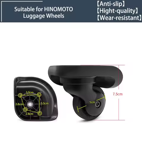 2/4 Wheels Universal Wheels for HINOMOTO MJ2 Swivel Wheels Luggage Accessories Replacement Trolley P
