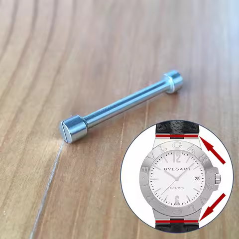 21.8mm steel screwtube for BVLGARI Diagono 38mm LCV38 automatic watch