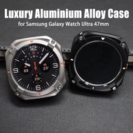 Luxury Aluminium Alloy Case for Samsung Galaxy Watch Ultra 47mm Screen Protector Case Cover for Sams