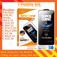 Combo of 3 Tempered Glass for Realme 5 5s 5i 6i 7i 9i 10 10s 10T C11 C12 C15 C20 C21Y C25S C3 C30S C