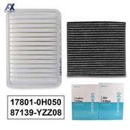 Engine Ef Cabin Pollen Air Filter Combo Set For Toyota Camry Venza 2.4L 2.5L 2.7L 2007 2008 2009