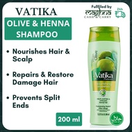 Vatika Olive &amp; Henna Nourish and Protect Shampoo With Natural Extracts - 1 Bottle (200 ml)