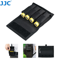 JJC Battery Pouch Case for 18650, 20700 or 21700 Battery, Belt Holster for 18650 Battery with Carabiner Memory Card Storage